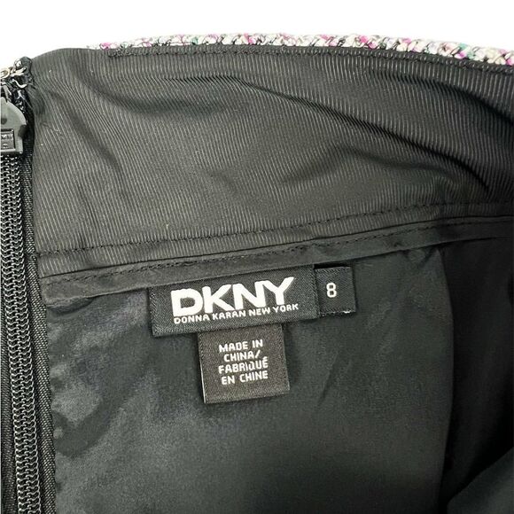 DKNY Grey Tweed Short A-Line Skirt Size 8 - Picture 5 of 7
